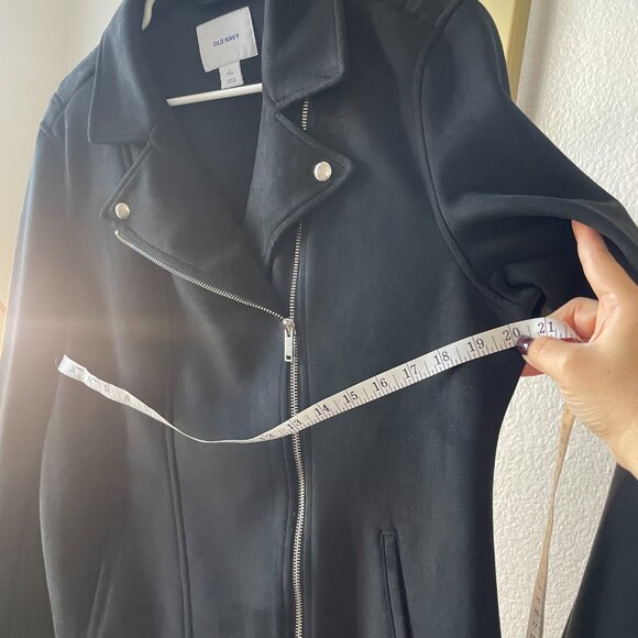 Old Navy Black Faux-suede Moto Jacket - Picture 5 of 5